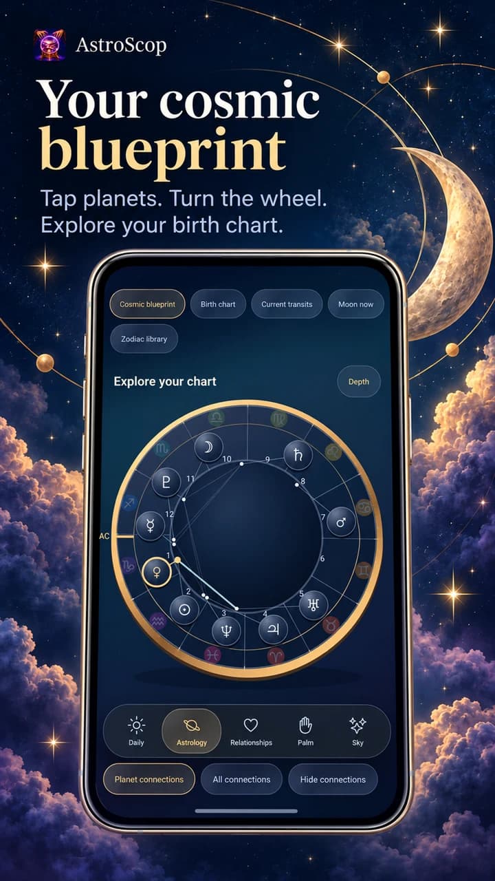 Interactive personal birth chart