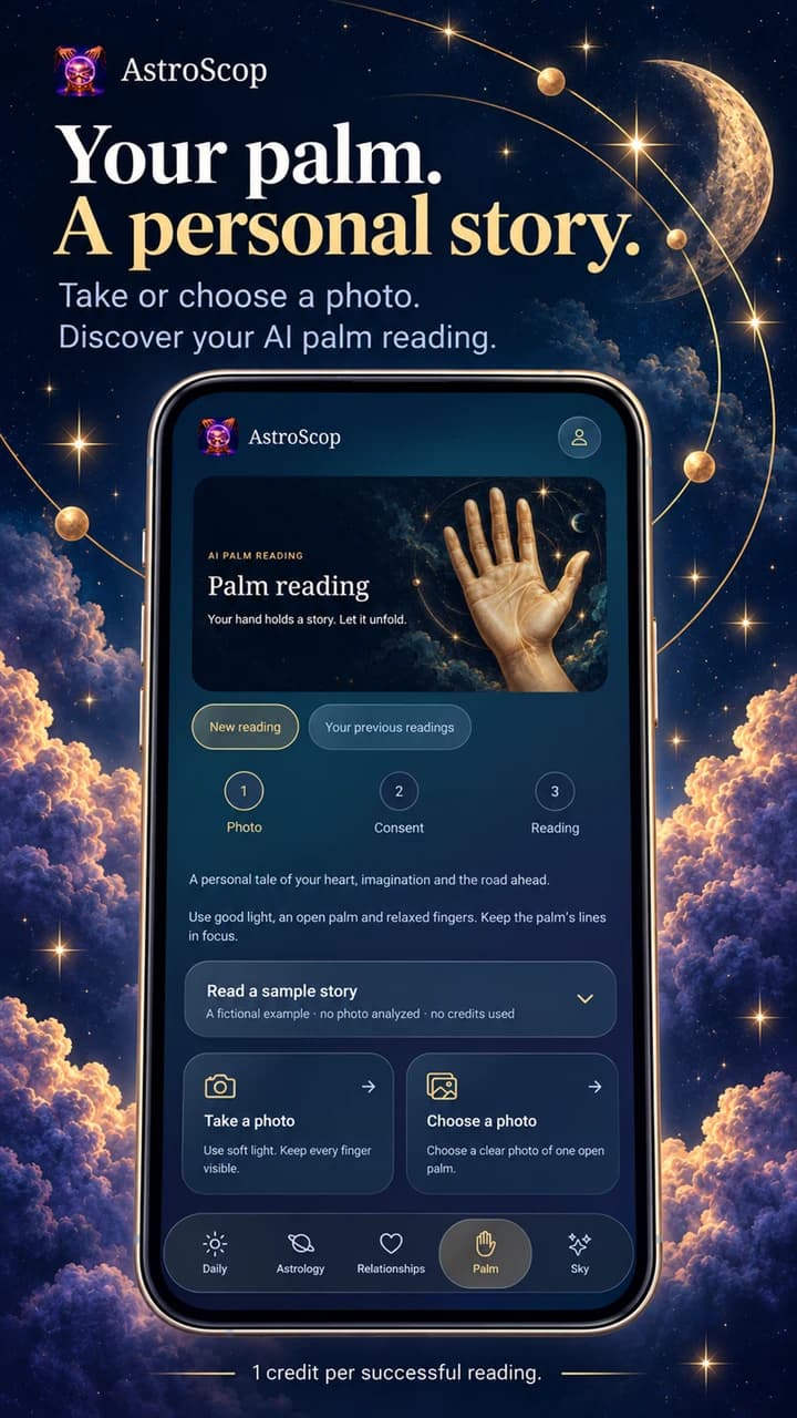 AI palm reading from a photo